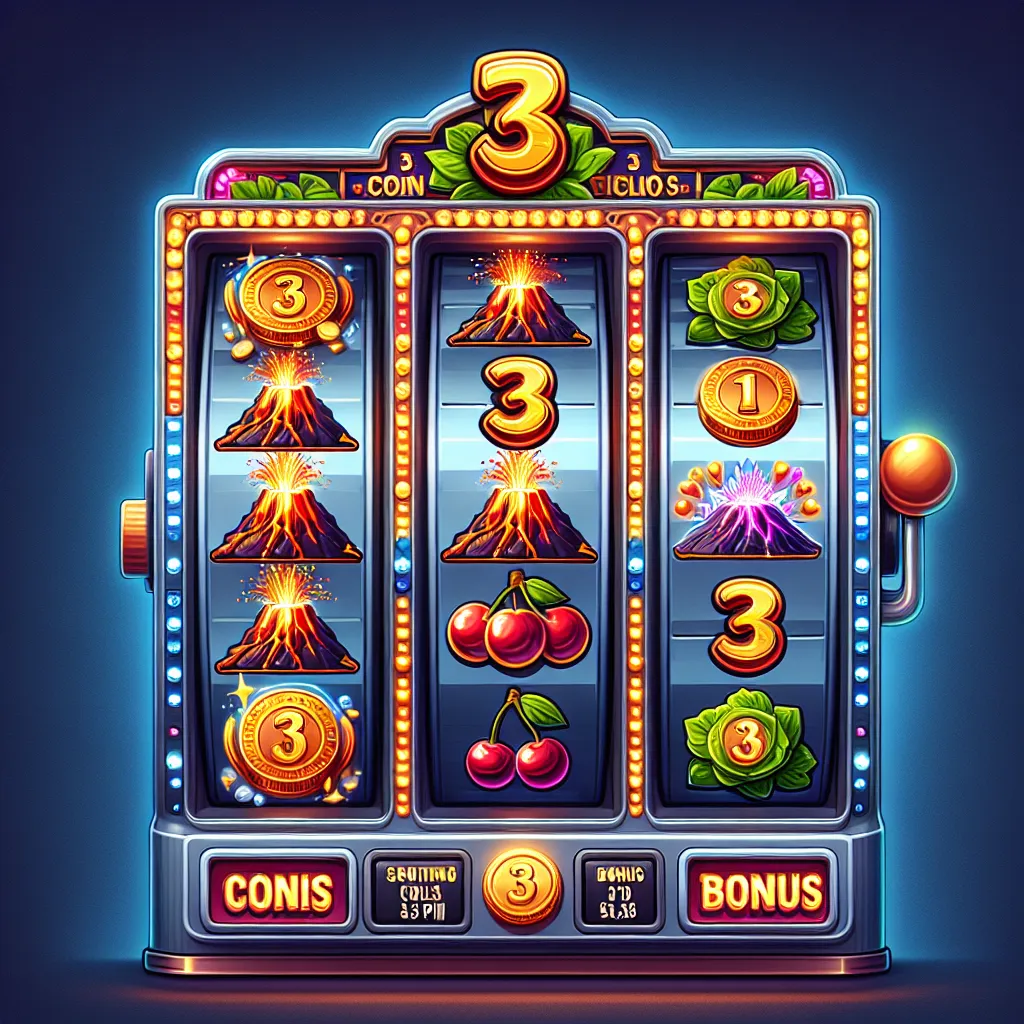 Как работает игровой автомат 3 coin volcanoes